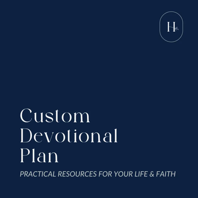 Custom Devotional Plan