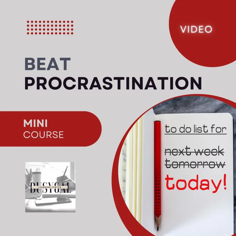 Beat Procrastination - Video Mini-Course