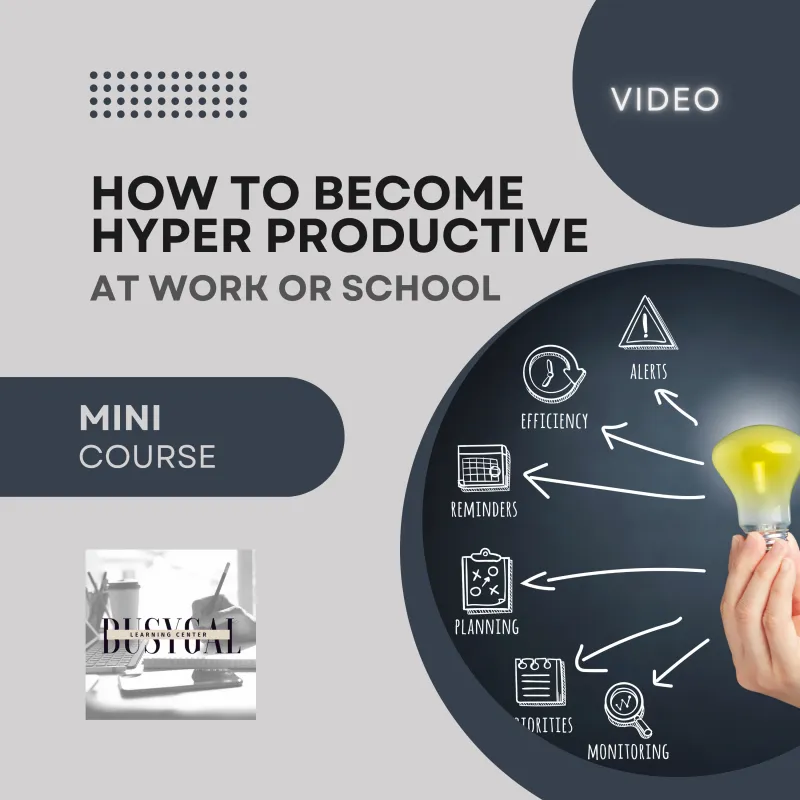 How to Become Hyper Productive at Work or School - Audio Mini-Course