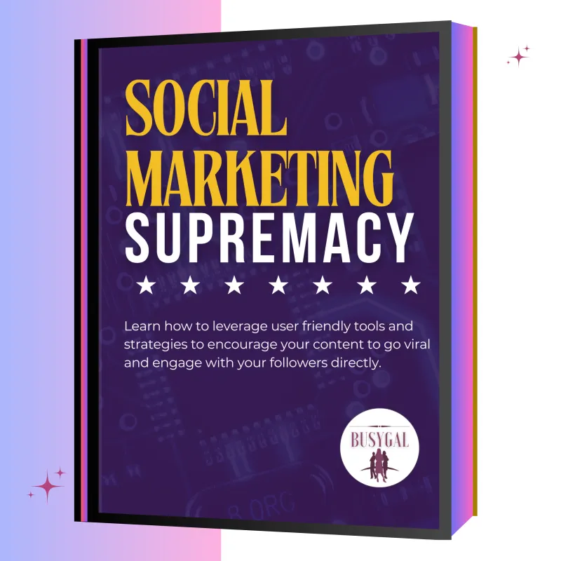 Book & Checklist: Social Marketing Supremacy (79p) + Resource Cheat Sheet