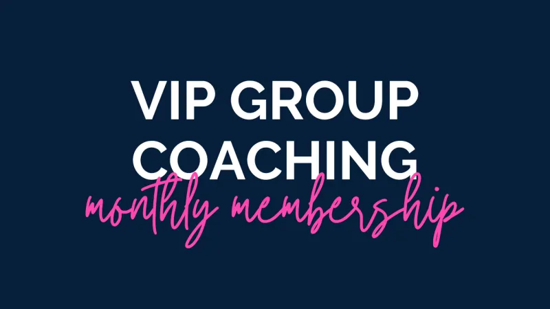 Group Coaching with Leah (Monthly Membership)