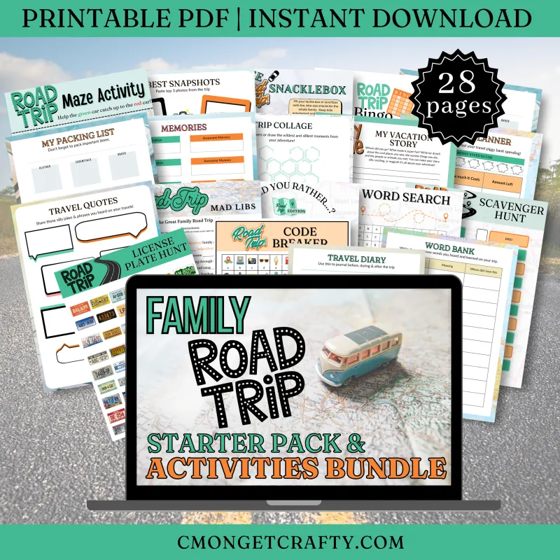 Copy of Road Trip Starter Pack + Activities Bundle for Kids