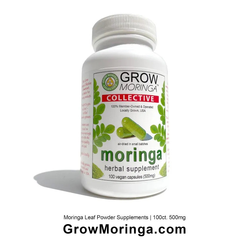 10 bottles- 100ct. Moringa Powder USA  Supplements (500mg) 