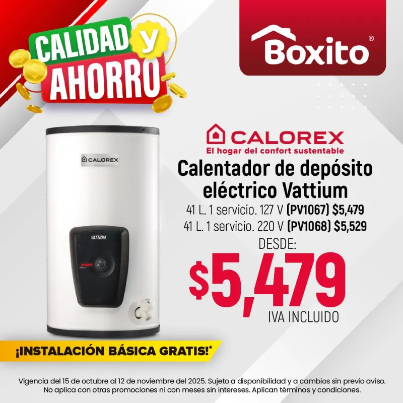 Calentador de Depósito Vattium 41 L Calorex