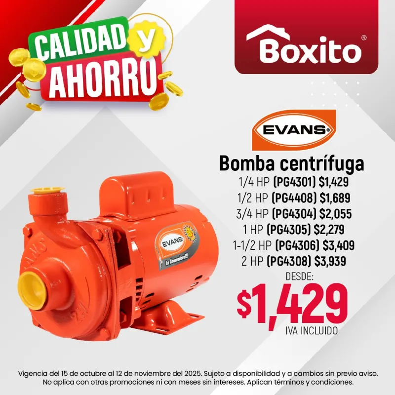 Bomba Centrifuga Evans 