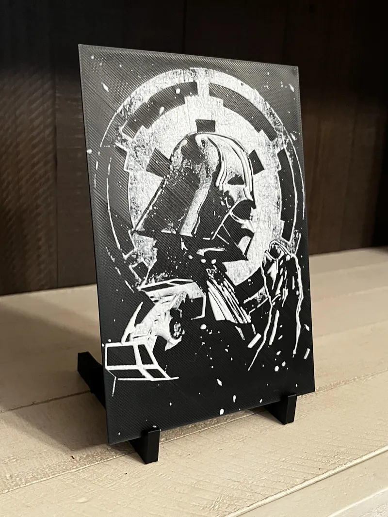 Darth Vader 3D Printed Art – Star Wars Wall & Shelf Decor