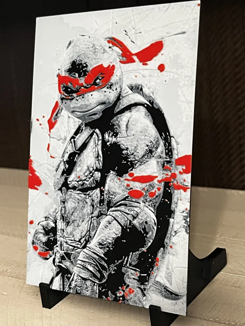 Raphael TMNT 3D Printed Art – Ninja Turtles Wall Decor