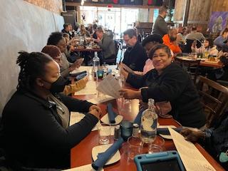 Cohort celebration after completing training