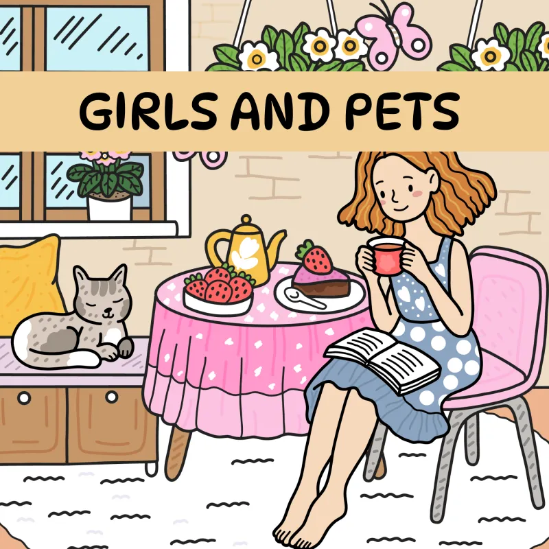 GIRLS AND PETS