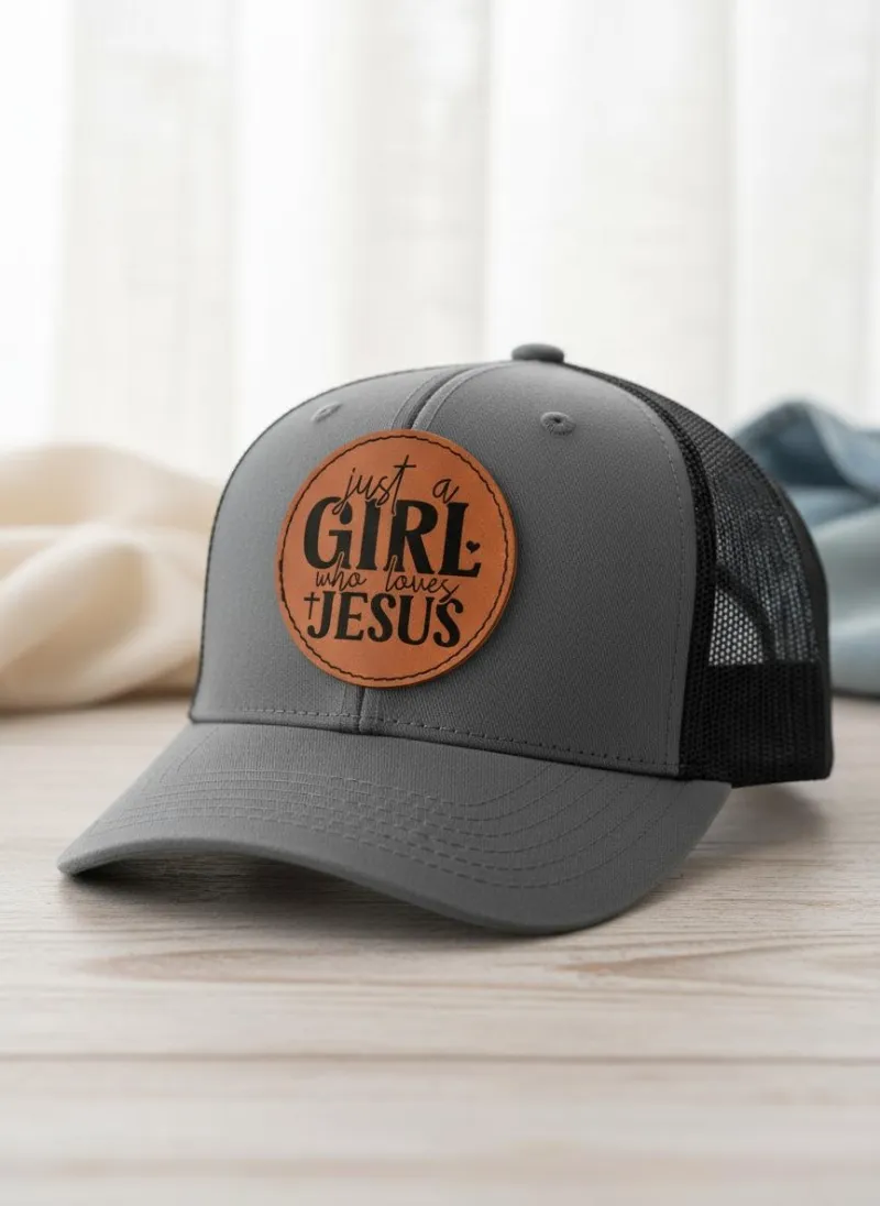 Kid’s Trucker Hat – “Just a Girl Who Loves Jesus”