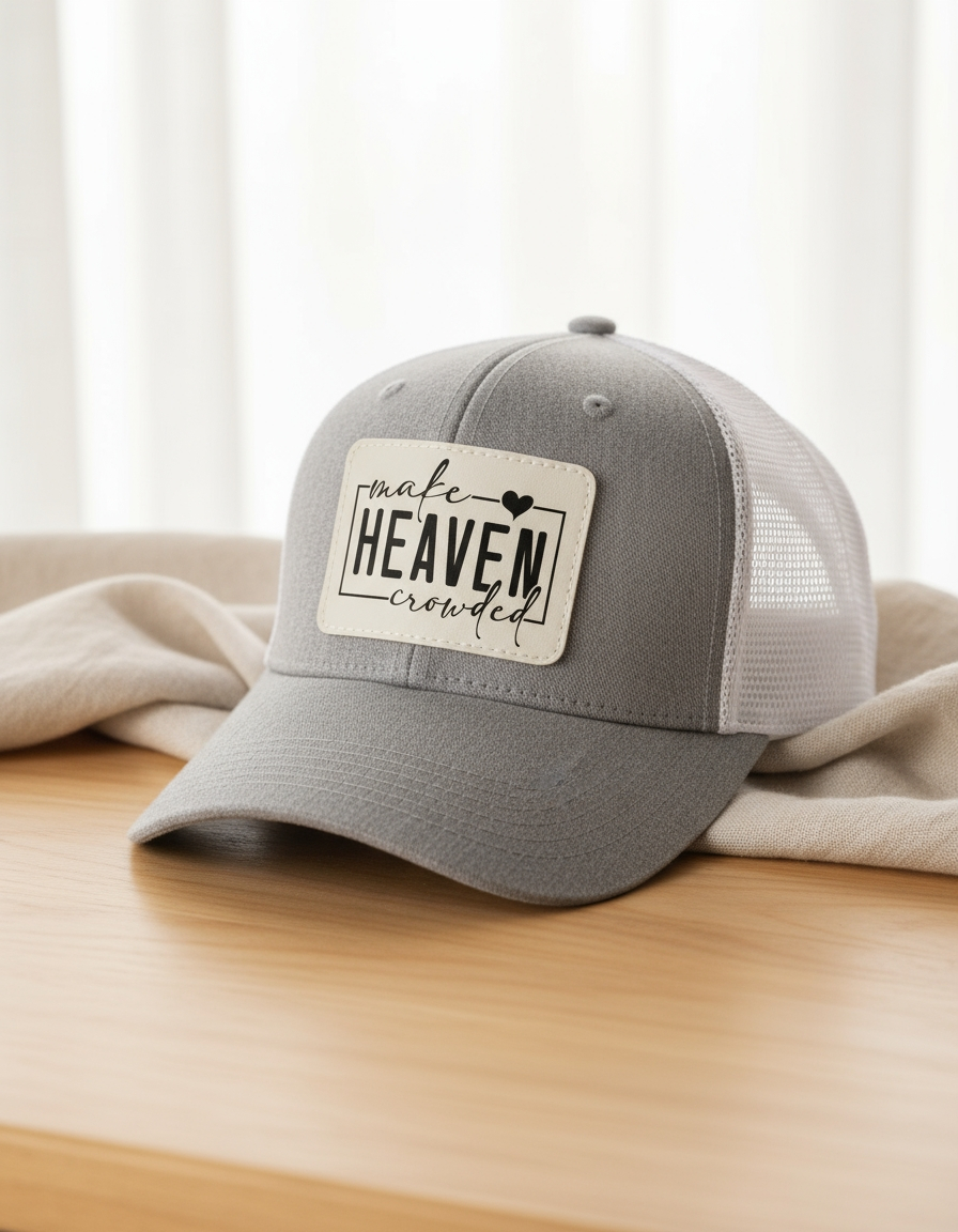 Women’s Trucker Hat – “Make Heaven Crowded”