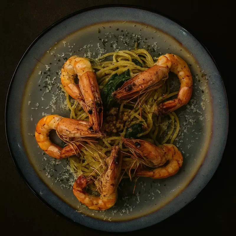 Tiger Prawns Aglio Olio
