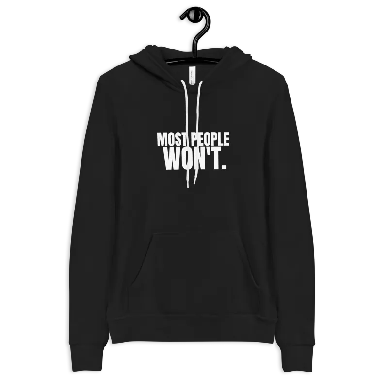Most People Won’t Unisex Hoodie — AiVA x Bella & Canvas