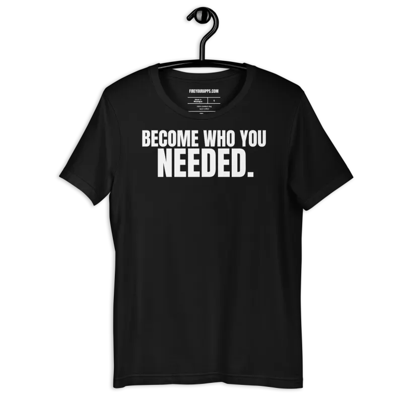 Become Who You Needed Unisex Tee — AiVA x Bella & Canvas