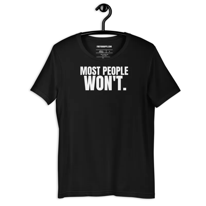Most People Won’t Unisex Tee — AiVA x Bella & Canvas
