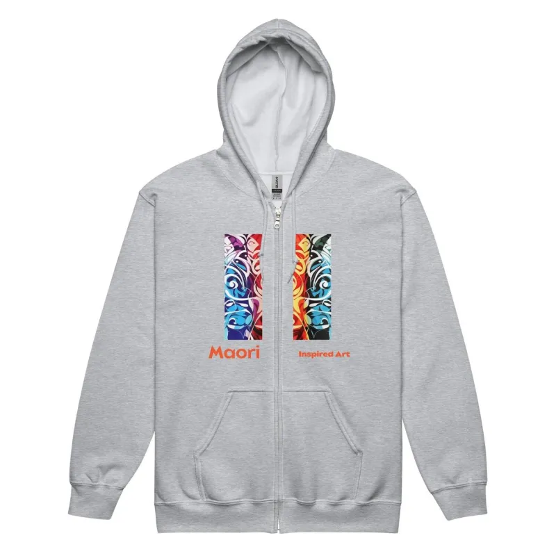 Rotorua Maori Art Inspired Unisex Hoodie