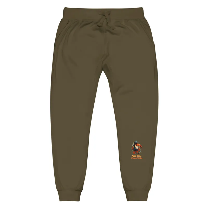 Costa Rica Pura Vida themed unisex fleece sweatpants