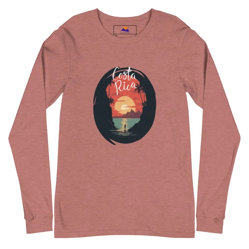 Costa Rica Surfing Inspired Unisex Long Sleeve Tee