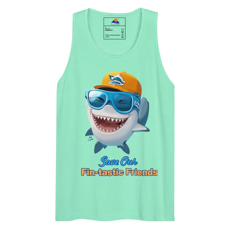 Save Sharks Men Tank Top