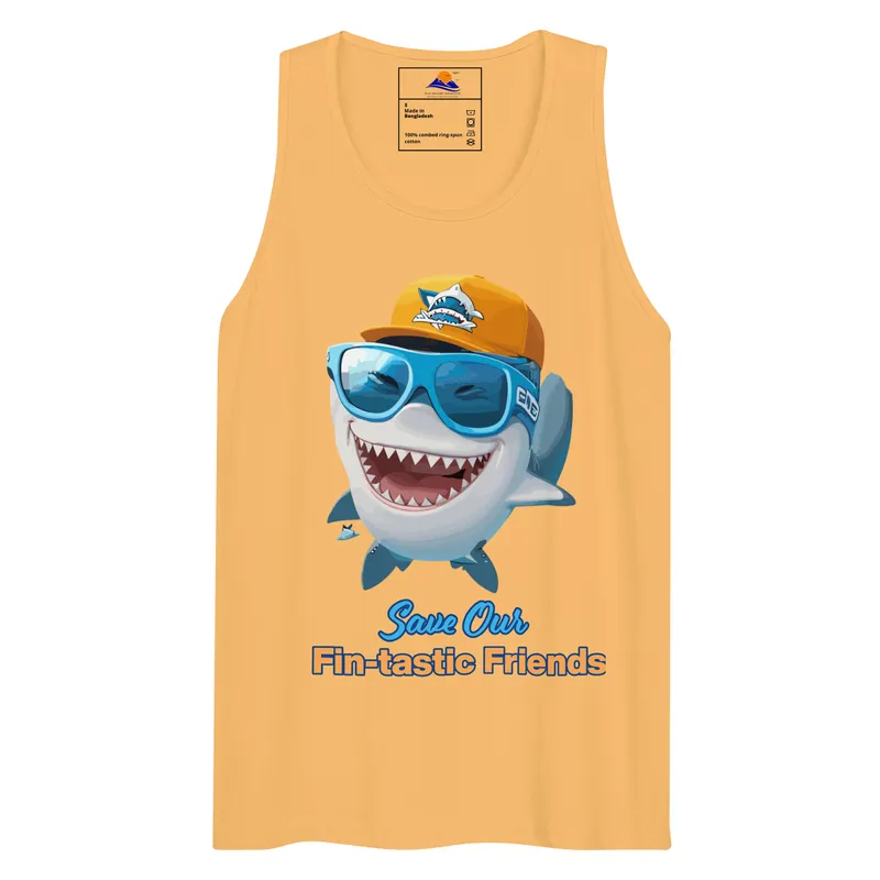 Save Sharks Men Tank Top