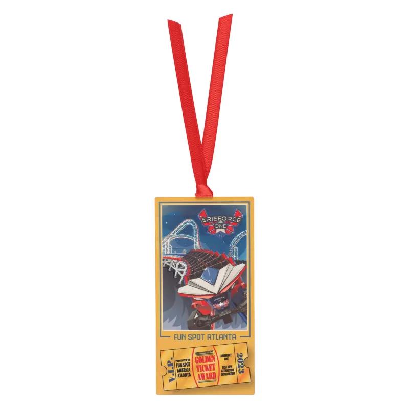 Christmas Ornament: Arie Force One Golden Ticket 