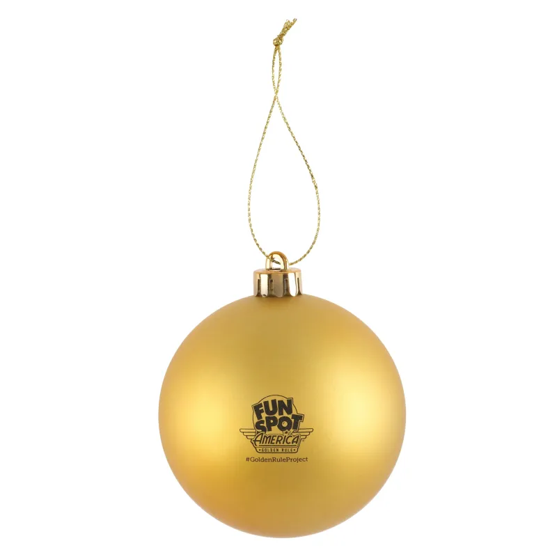 Christmas Ornament: Golden Globe Golden Rule 