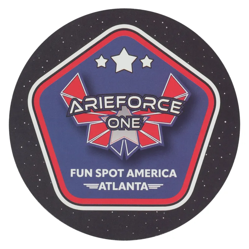 Magnet: AFO black background Full Color Circle 5" diameter .030" 