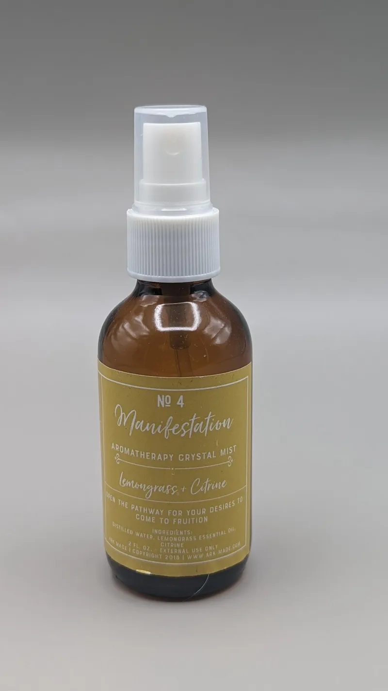 Aromatherapy Crystal Mist – Manifestation | Lemongrass & Citrine