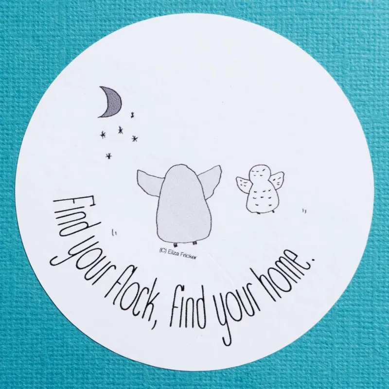 Square Me, Round World Stickers