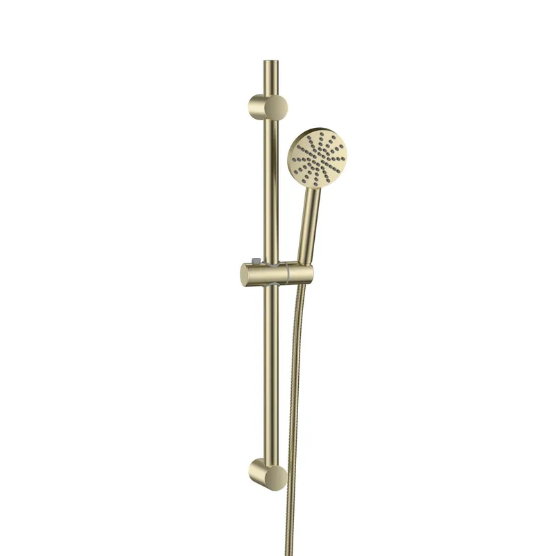 Exposed Riser Rail Brushed Brass