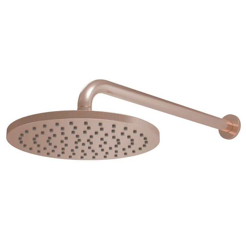 Core Round Shower Head & Arm Brushed Bronze