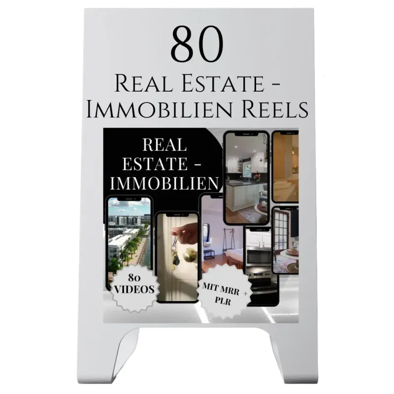 🏡 80 Faceless Real Estate Reels 🥰 + MRR/PLR-Rechten 
