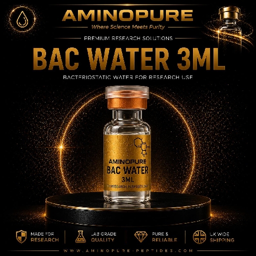 Bacteriostatic Water 3ml – Sterile Solvent for Peptide Reconstitution