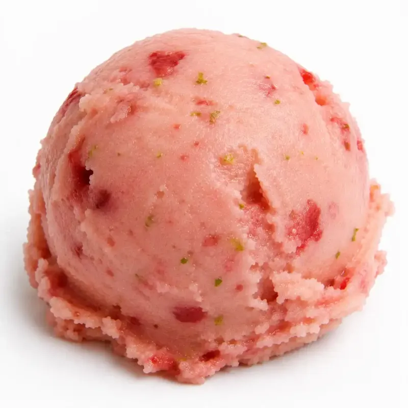 Strawberry and Lime Sorbet