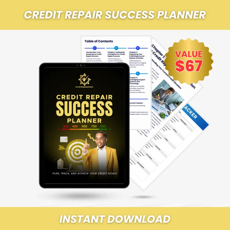 Credit Repair Success Planner