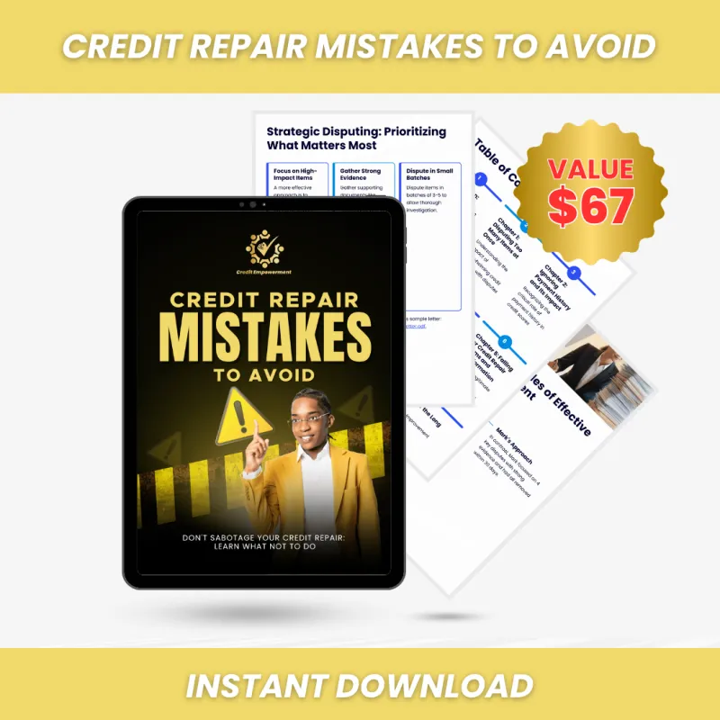 Credit Repair Mistakes to Avoid Guide