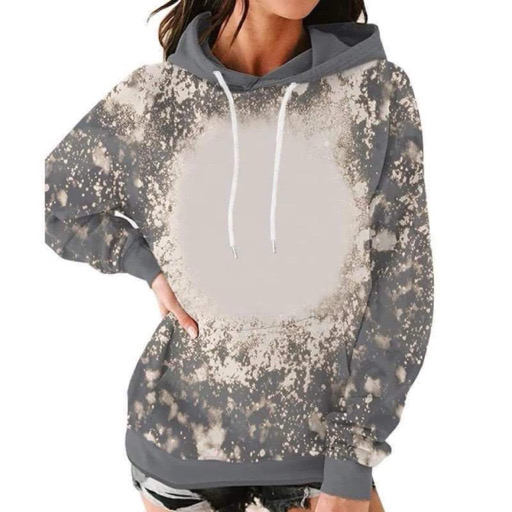 Gray and white sweatshirt