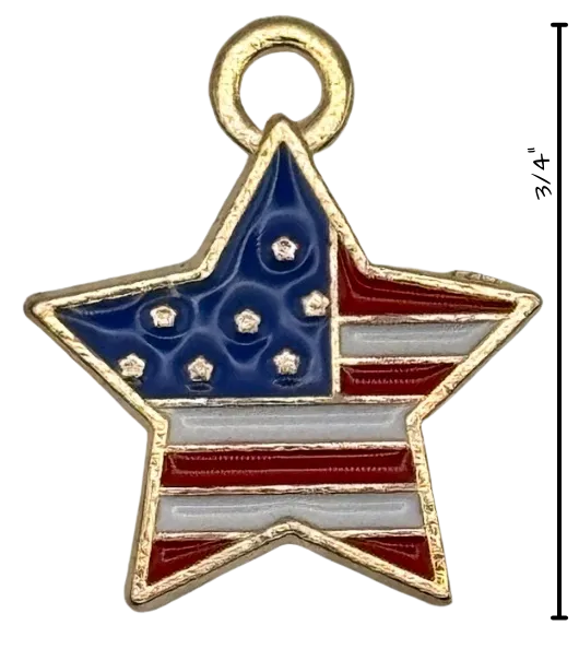 Star Flag Charm