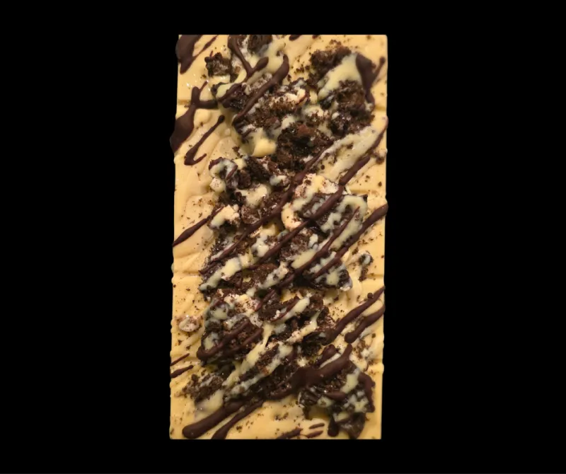 The Maṣṣēbāh Block (Cookies and Cream in White Chocolate)