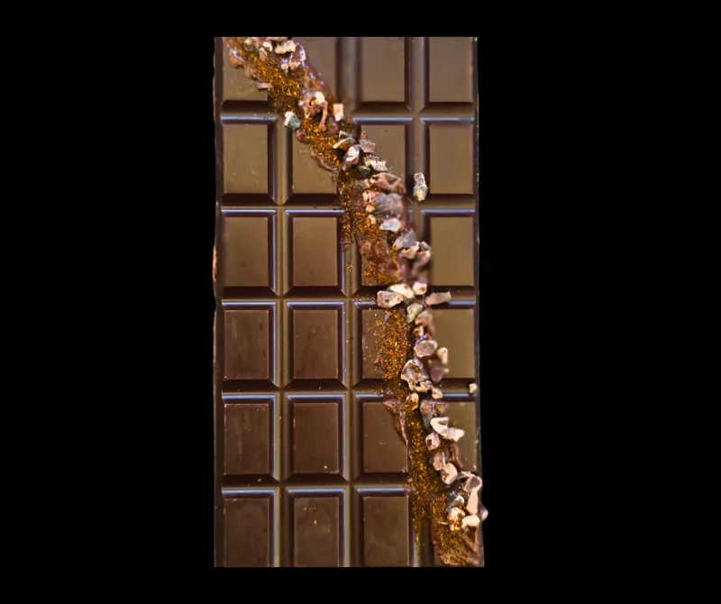 The Lahaṭ of Ugarit (Dark Chocolate + Chili & Cacao Nibs)