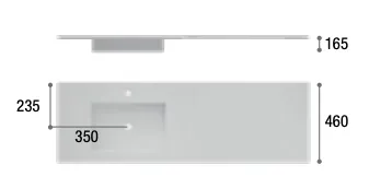 Lavatório Porcelana Encastar