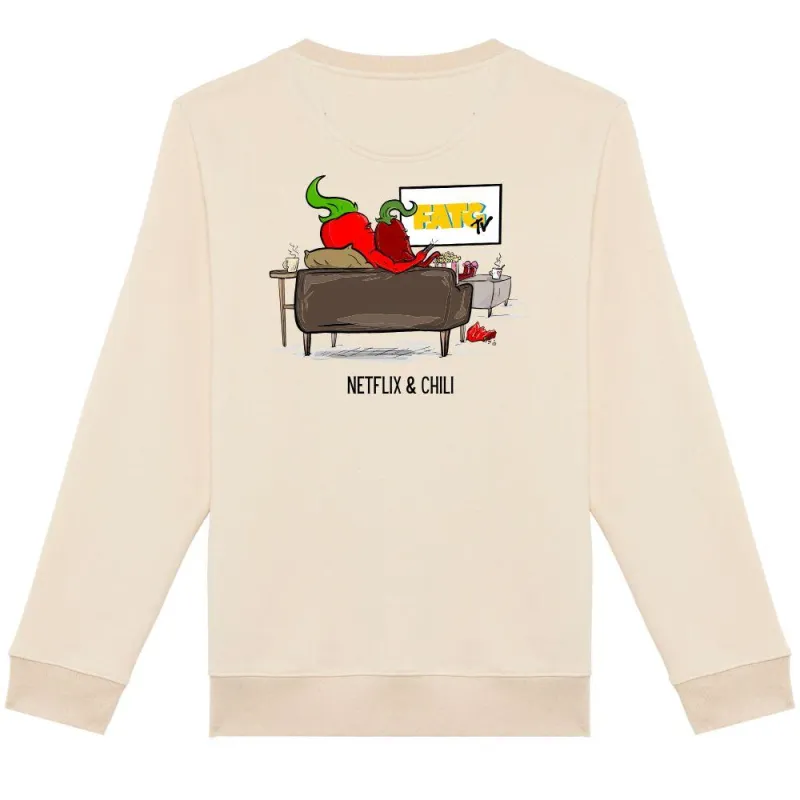 Dikke sweater Netflix & chili