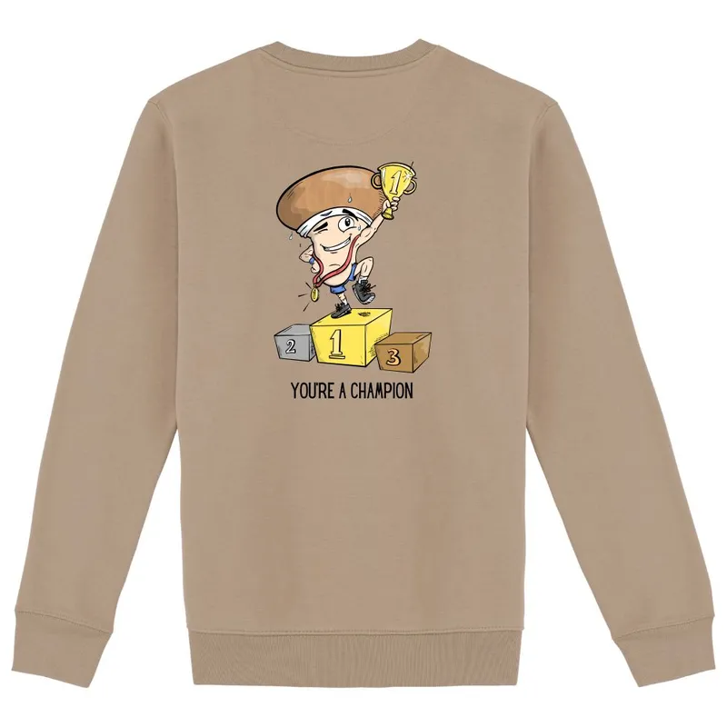 Dikke sweater You're a champion