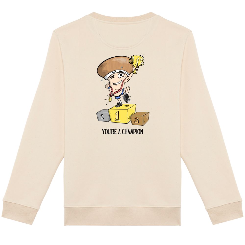 Dikke sweater You're a champion