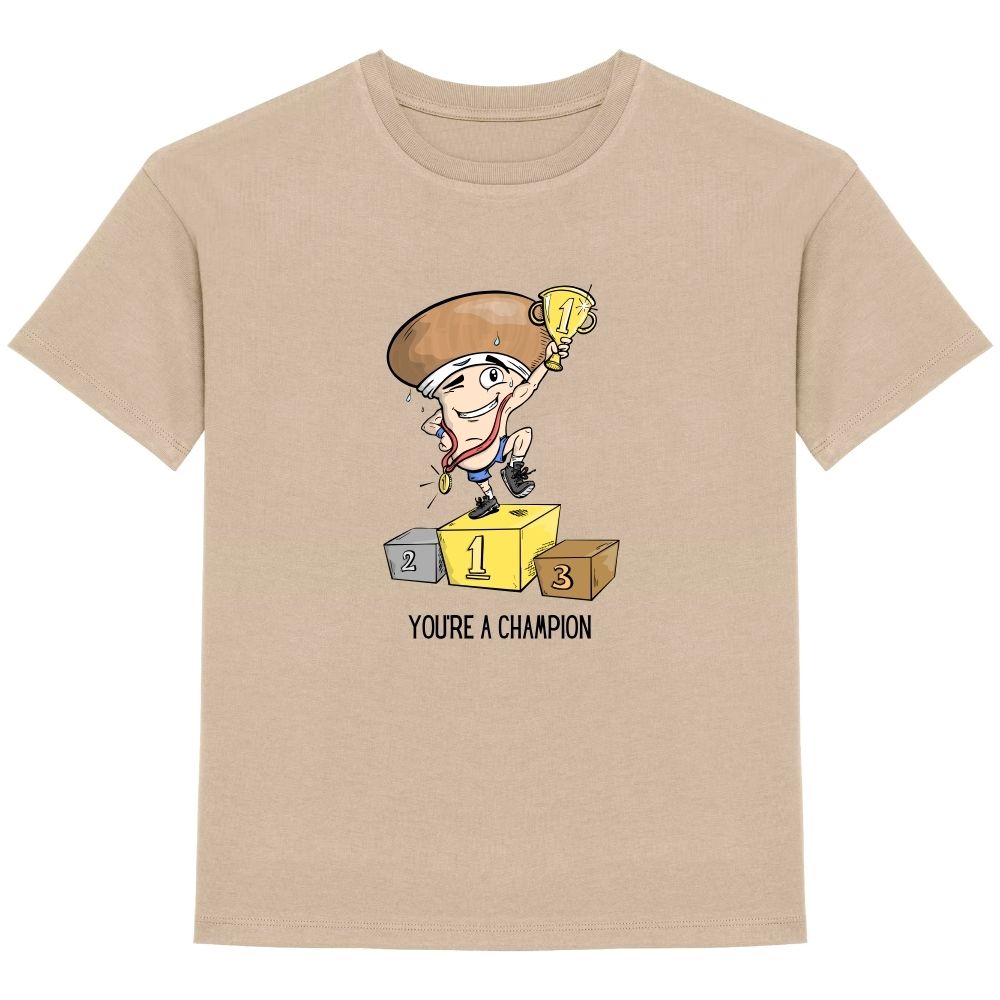 Kids t-shirt front You're a champion