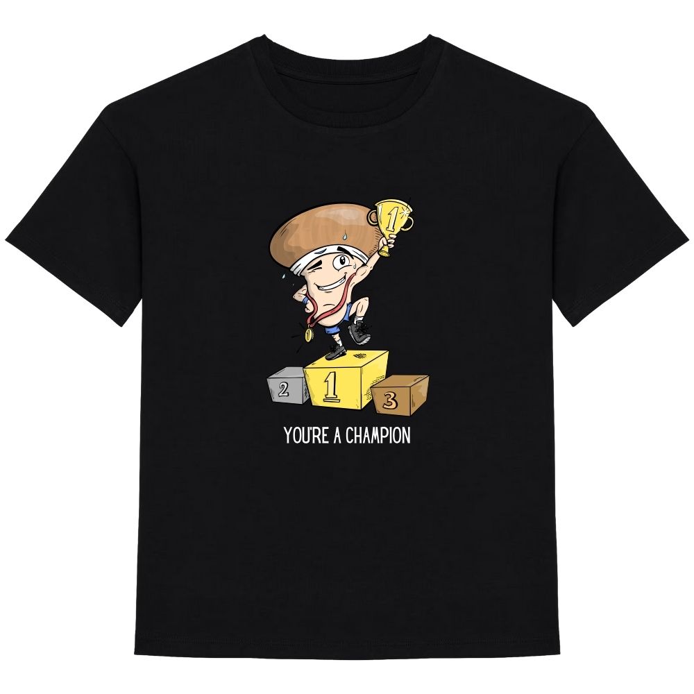 Kids t-shirt front You're a champion