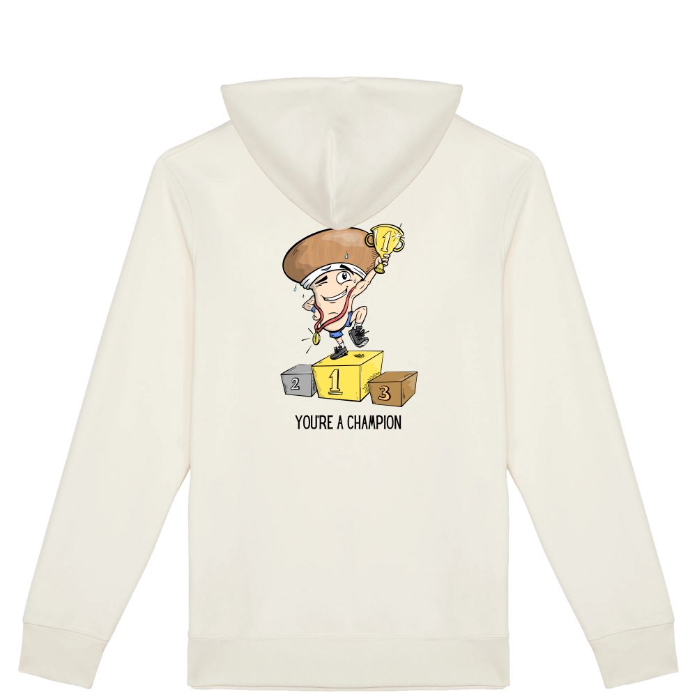 Dikke hoodie You're a champion