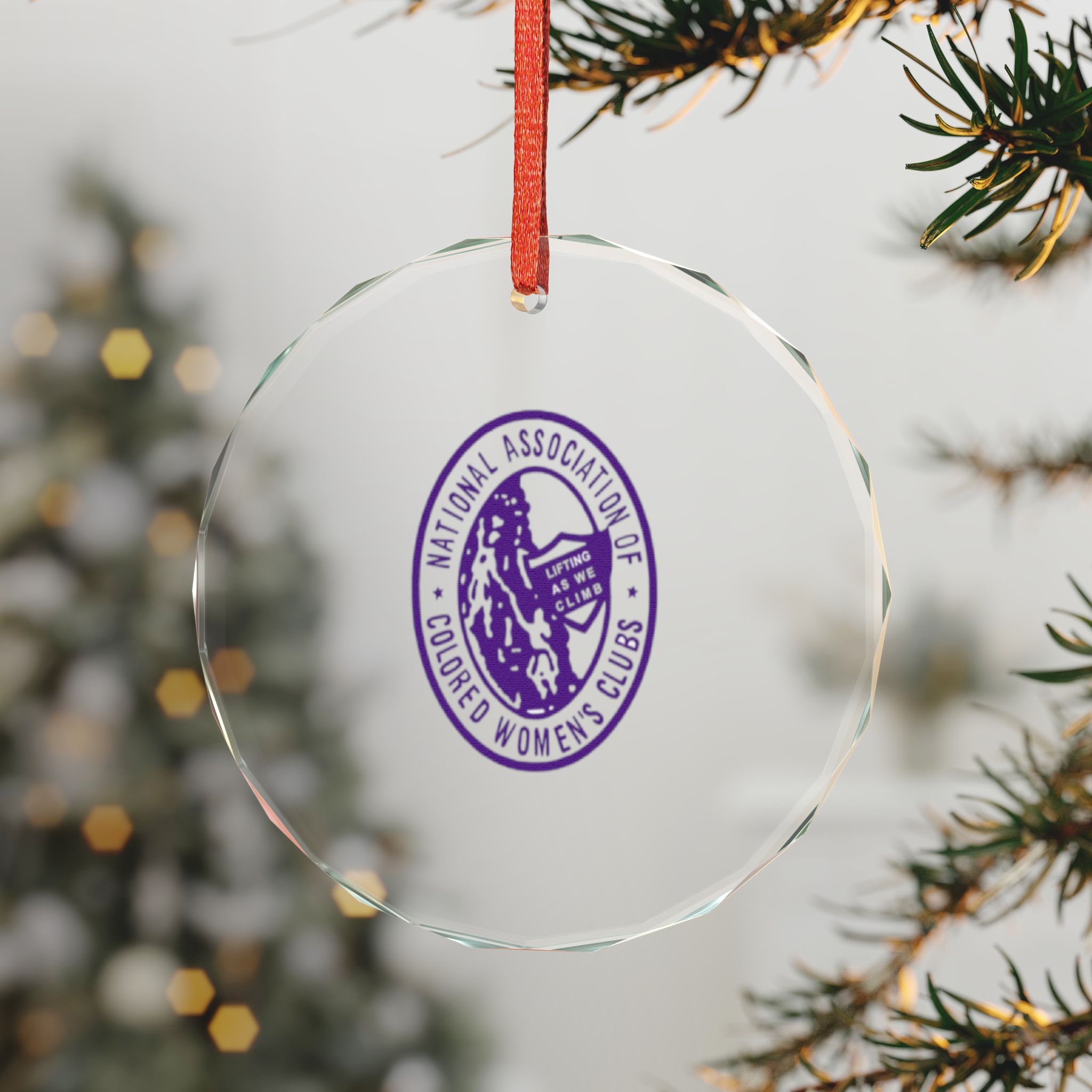 NACWC Logo Glass Ornaments