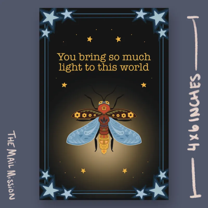 You Bring Light Postcard