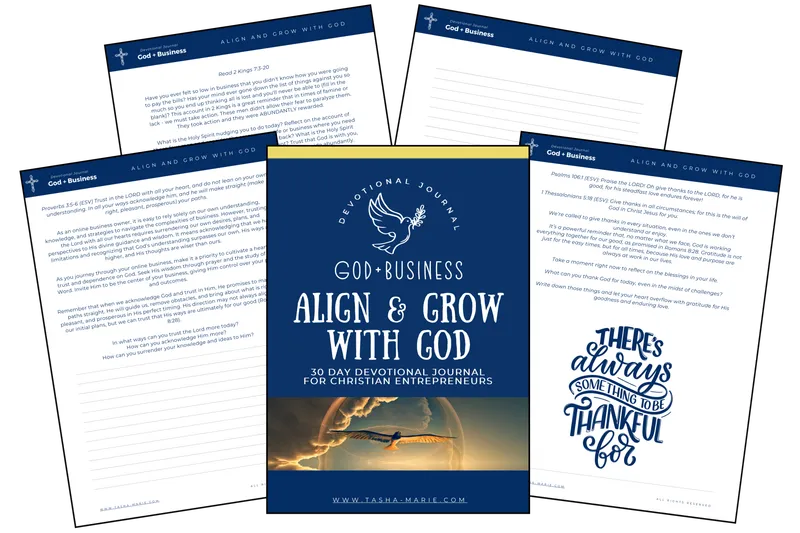 Align & Grow with God ~ A 30 Day Devotional Prayer Journal for Christian Business Owners
